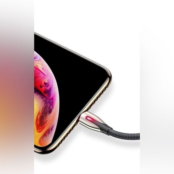 2x Pack Durable iPhone Cable 6FT (Luncky Red/ Black Grey) - Picture 2 of 13